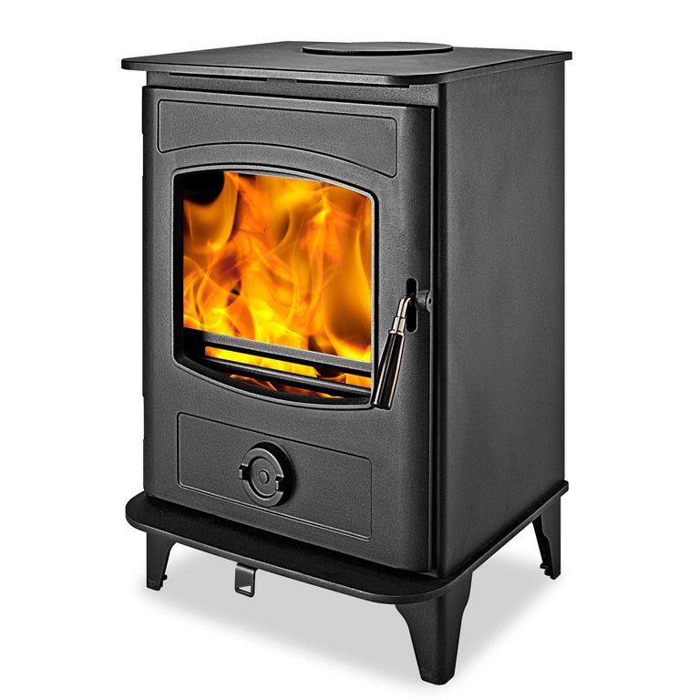 5kW Eco Design Defra Approved Wood Burning/Multi-fuel Graphite 5 Stove - StoveSpareGlass