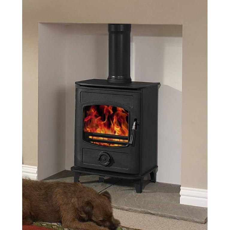 5kW Eco Design Defra Approved Wood Burning/Multi-fuel Graphite 5 Stove