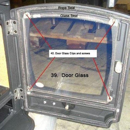 Aga Wren Fire Door Rope Seal Kit - StoveSpareGlass