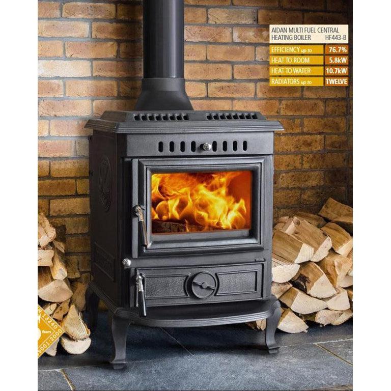 Aidan Boiler wrap around multi fuel water heating stove