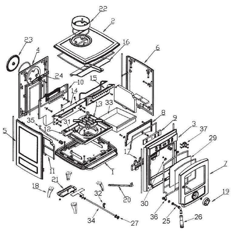 Bilberry 5kW Spare Parts GRATE SM08213