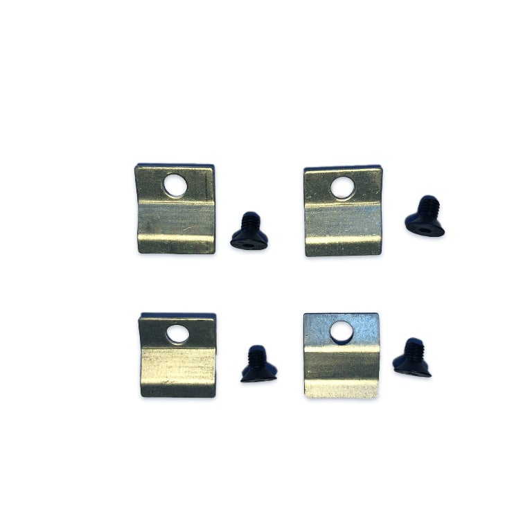 Graphite Inset Convector Glass Clips - StoveSpareGlass