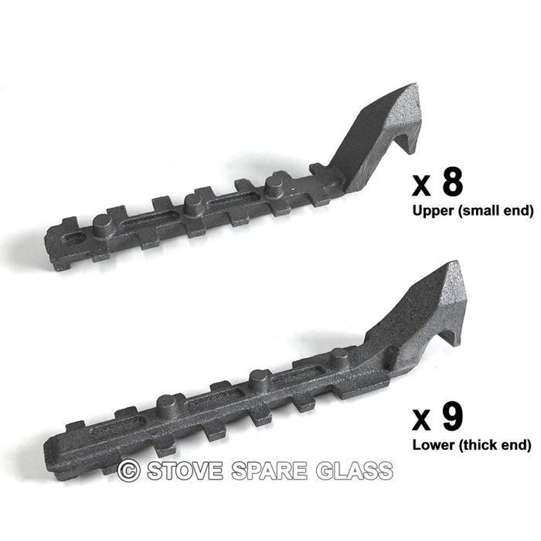 Hunter Herald 8 replacement grate fire bars 9x HHR08029 8 X HHR08030 Riddling