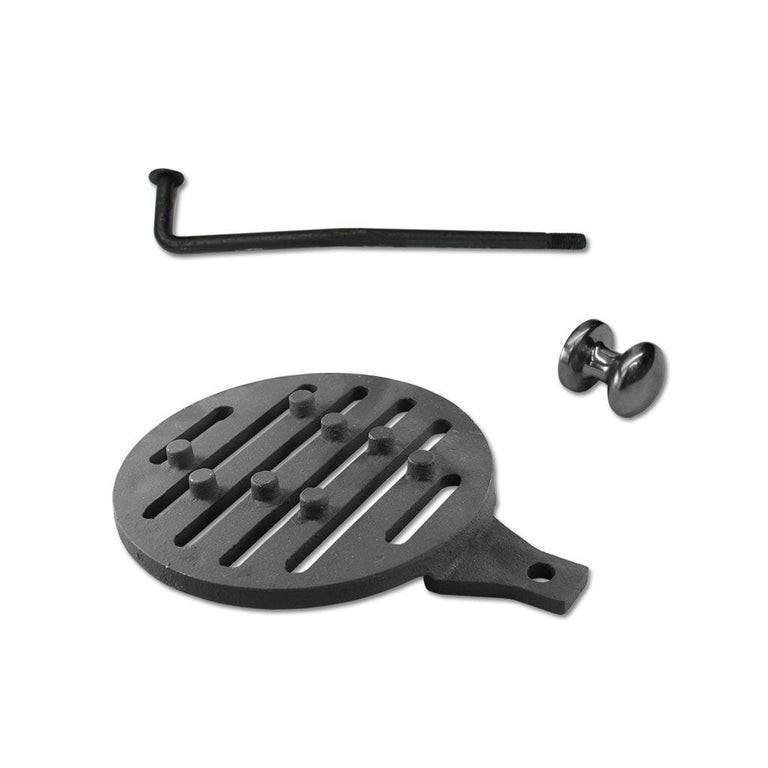 Olive Riddle Rod, Grate and Knob Set - StoveSpareGlass
