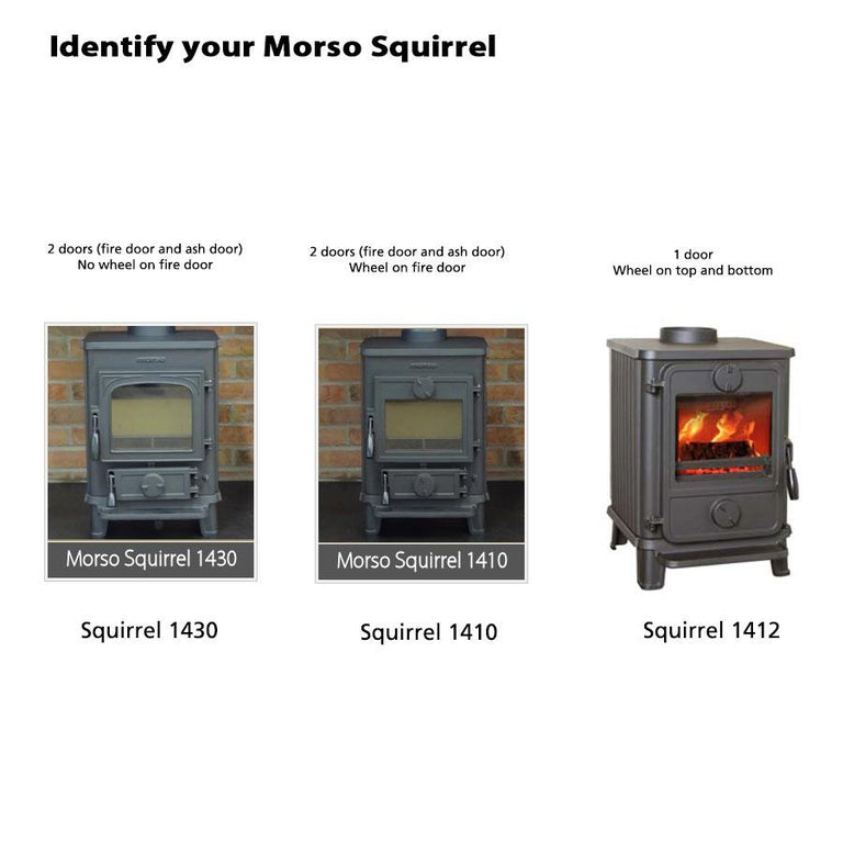 Replacement Stove Glass for Morso (Various Models) with Glass Seal - Schott Robax