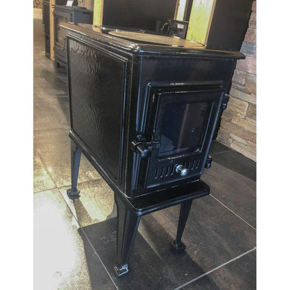 Workshop Stove 5kW in Gloss Black Enamel Similar to Jotul 602/Trolla 104 - StoveSpareGlass